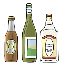 Alkohol Flaschen